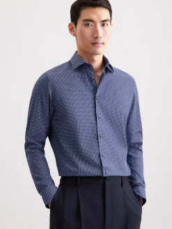 Seidensticker Herren Business Hemd - Slim Fit in blau