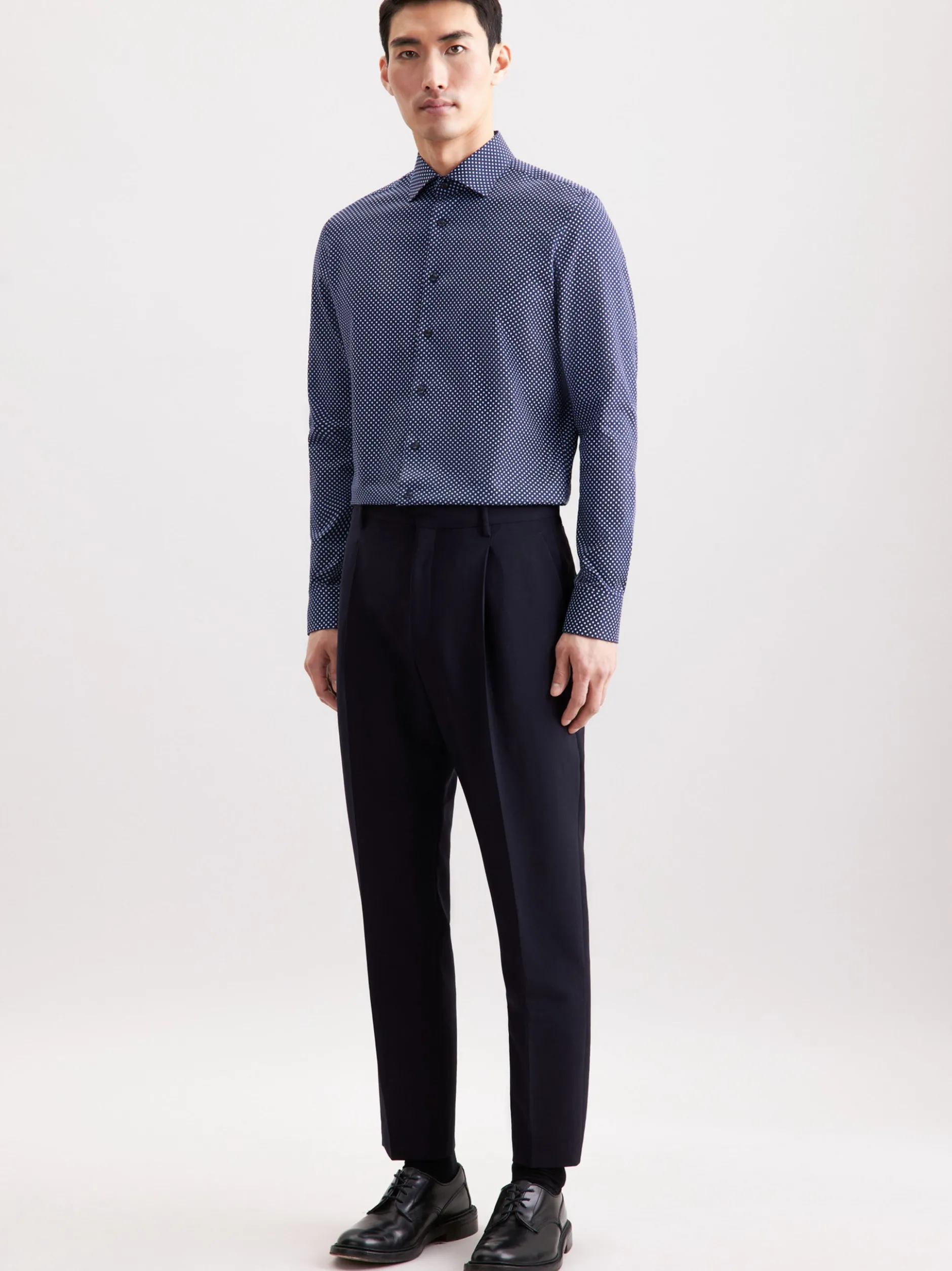 Seidensticker Herren Business Hemd - Slim Fit in blau