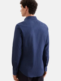 Seidensticker Herren Business Hemd - Slim Fit in blau