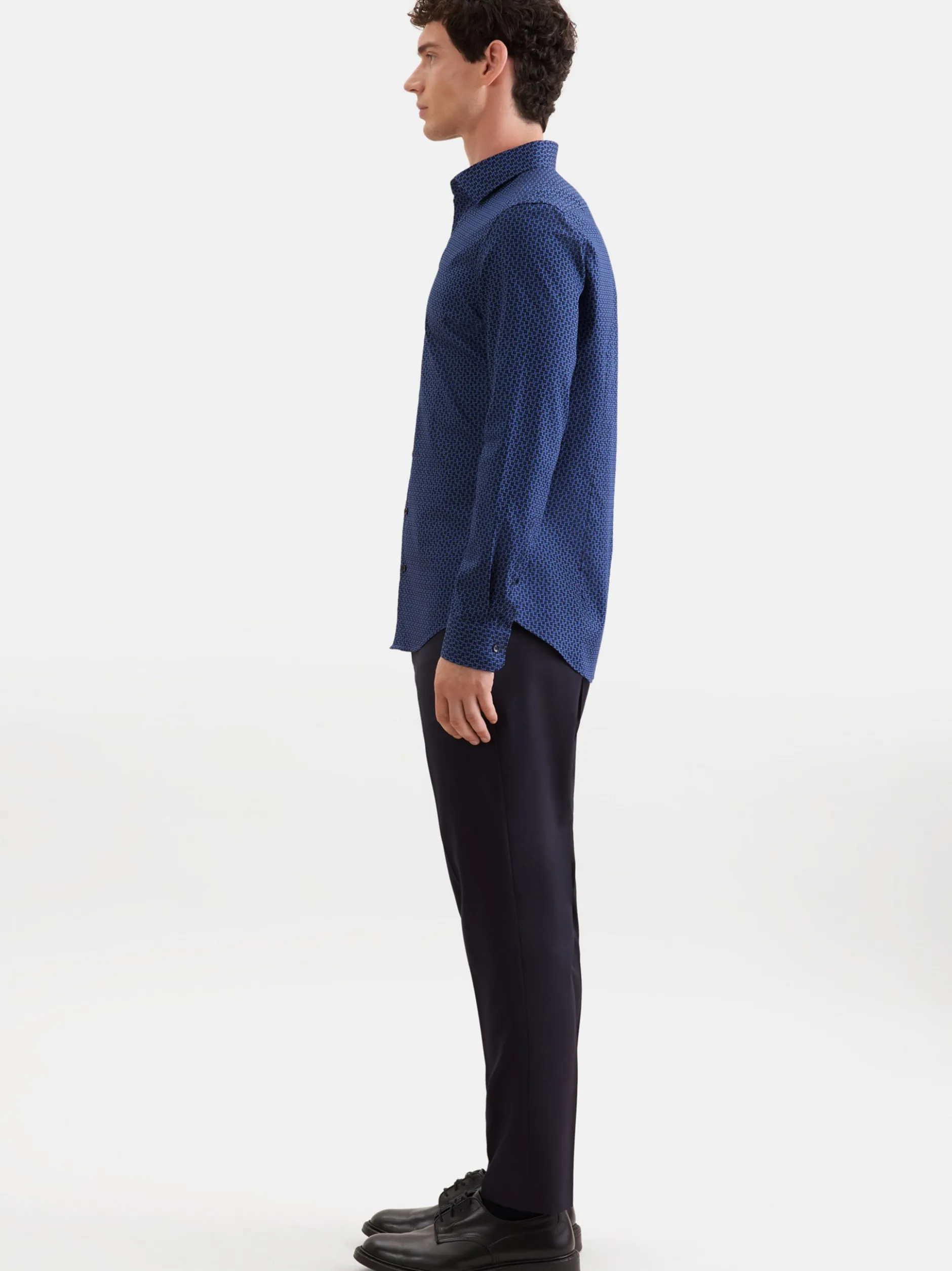 Seidensticker Herren Business Hemd - Slim Fit in blau