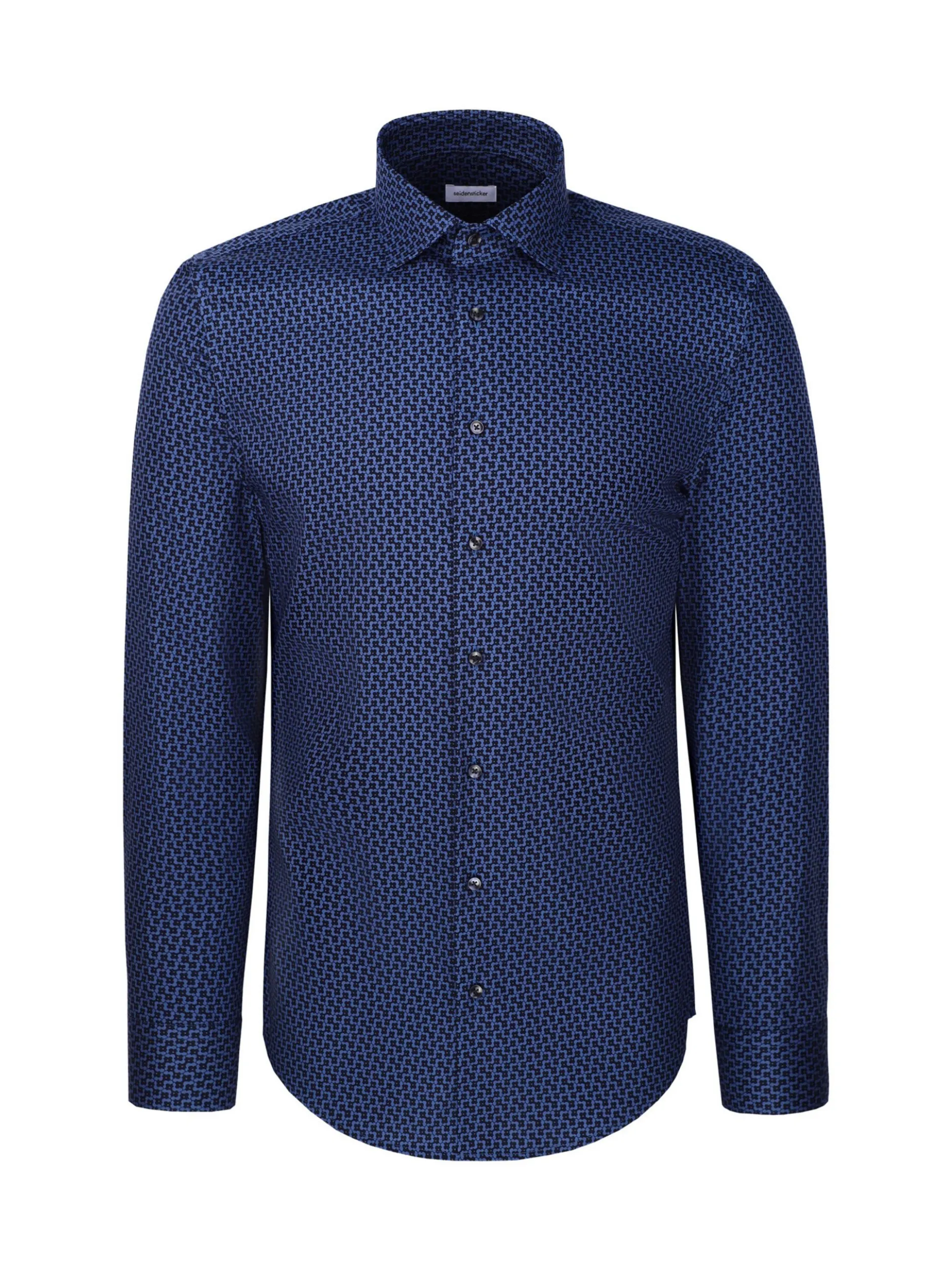 Seidensticker Herren Business Hemd - Slim Fit in blau