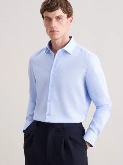 Seidensticker Herren Business Hemd - Slim Fit in hellblau
