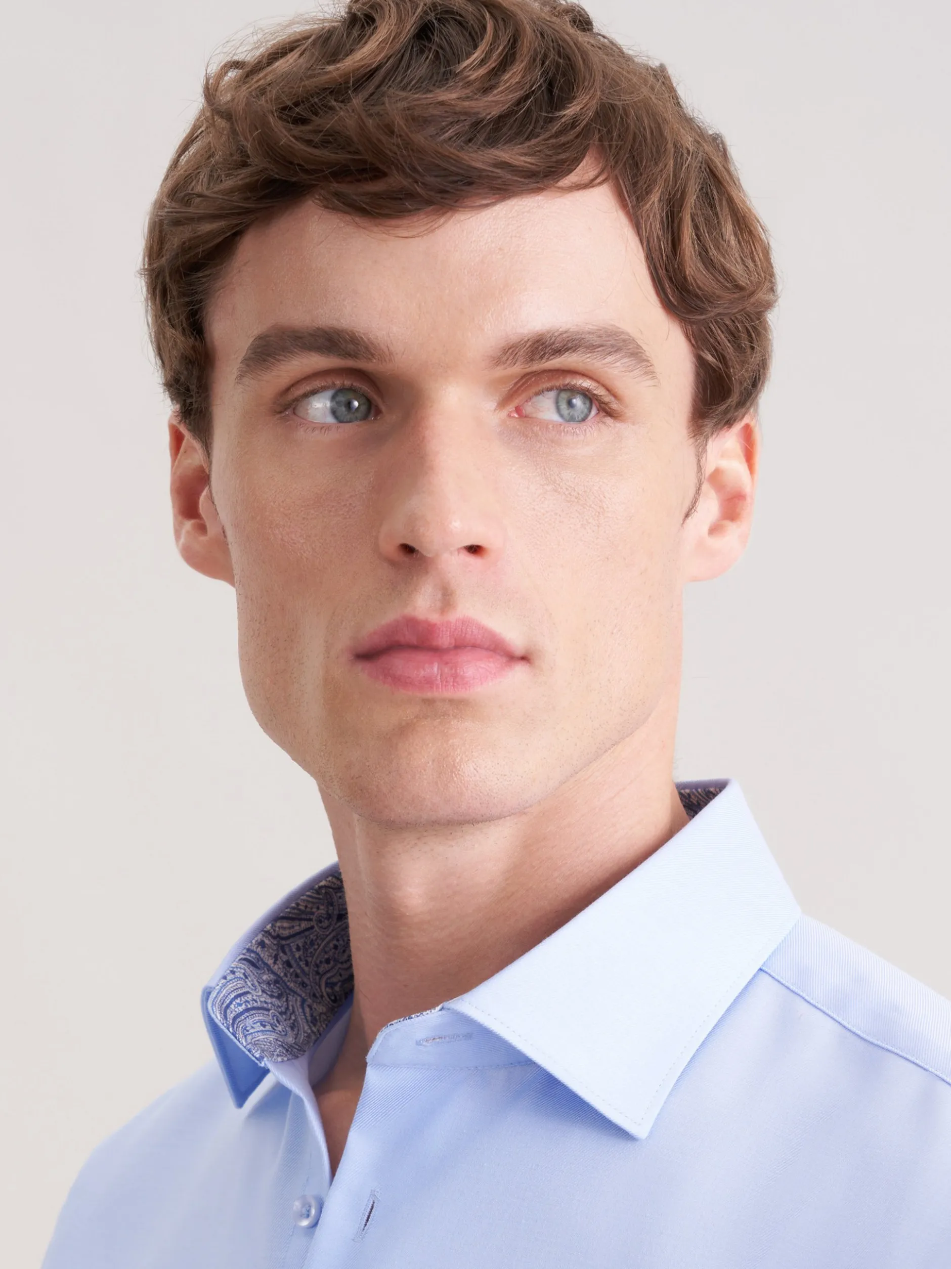 Seidensticker Herren Business Hemd - Slim Fit in hellblau