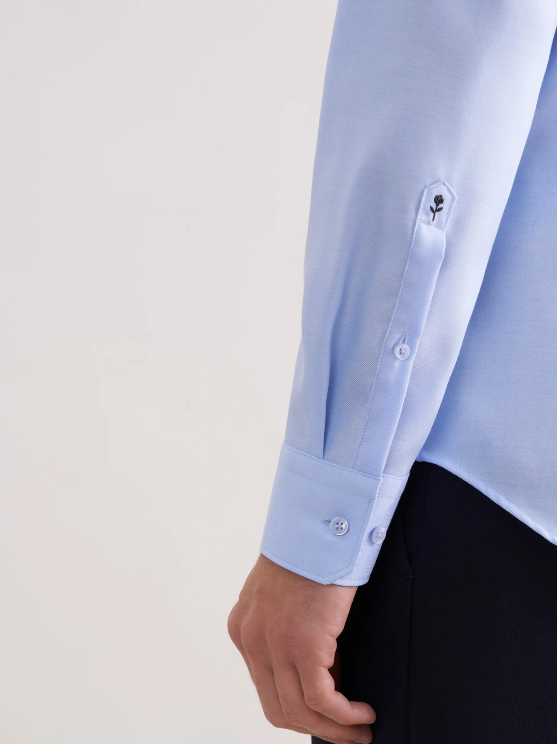 Seidensticker Herren Business Hemd - Slim Fit in hellblau
