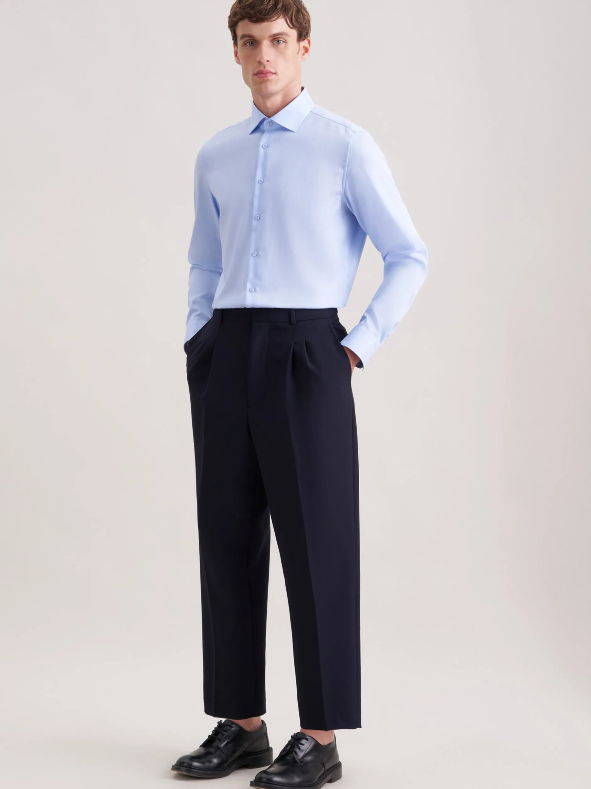 Seidensticker Herren Business Hemd - Slim Fit in hellblau