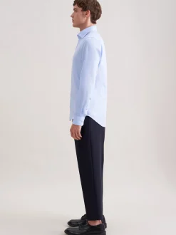 Seidensticker Herren Business Hemd - Slim Fit in hellblau