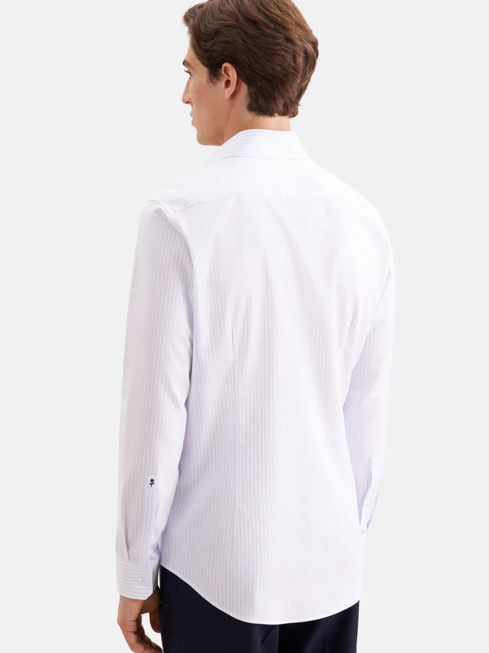 Seidensticker Herren Business Hemd - Slim Fit in hellblau weiß