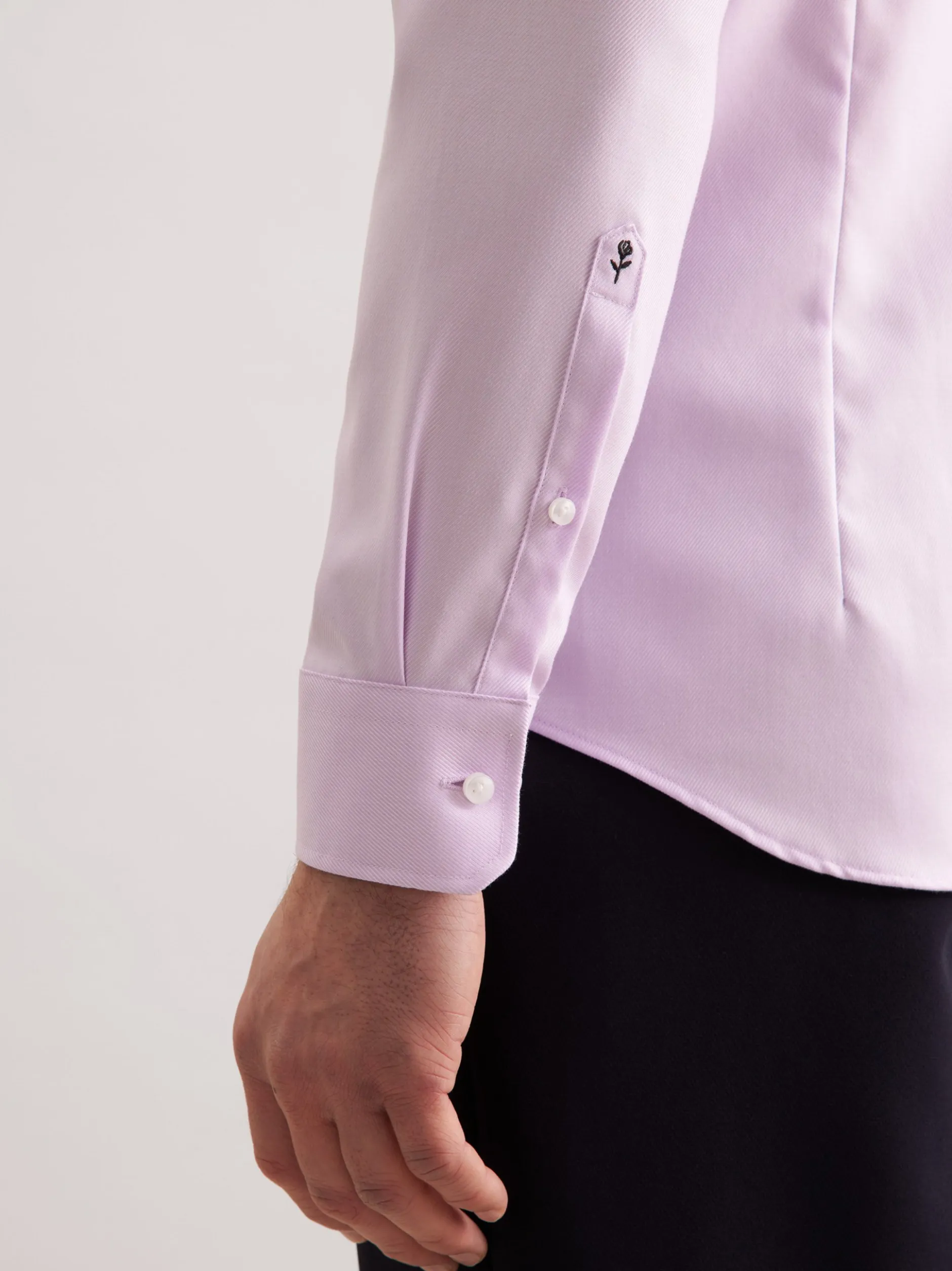 Seidensticker Herren Business Hemd - Slim Fit in lila