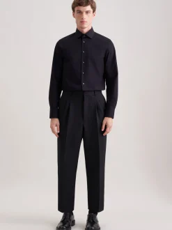 Seidensticker Herren Business Hemd - Slim Fit in schwarz