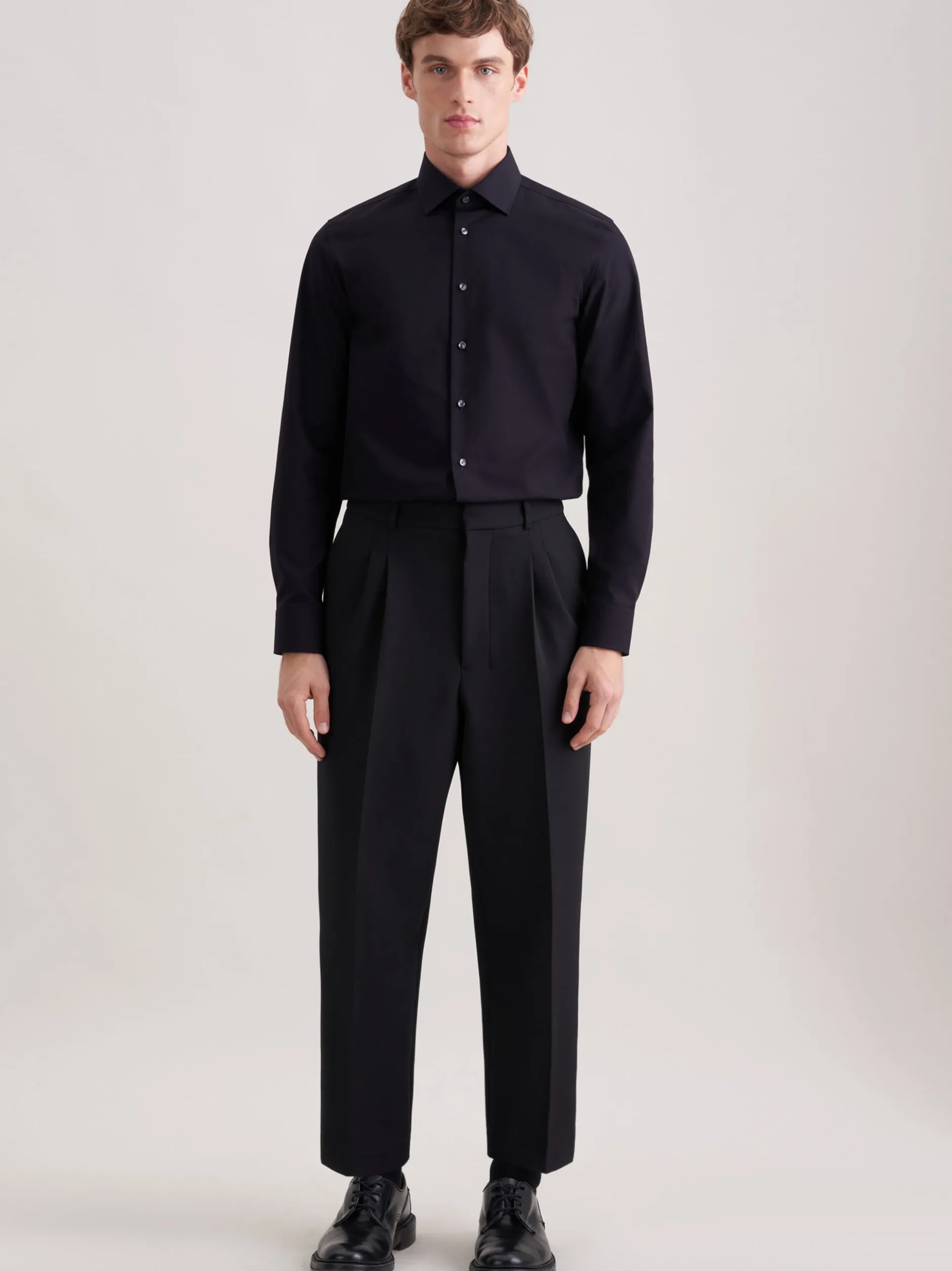 Seidensticker Herren Business Hemd - Slim Fit in schwarz