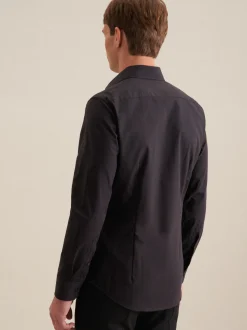 Seidensticker Herren Business Hemd - Slim Fit in schwarz