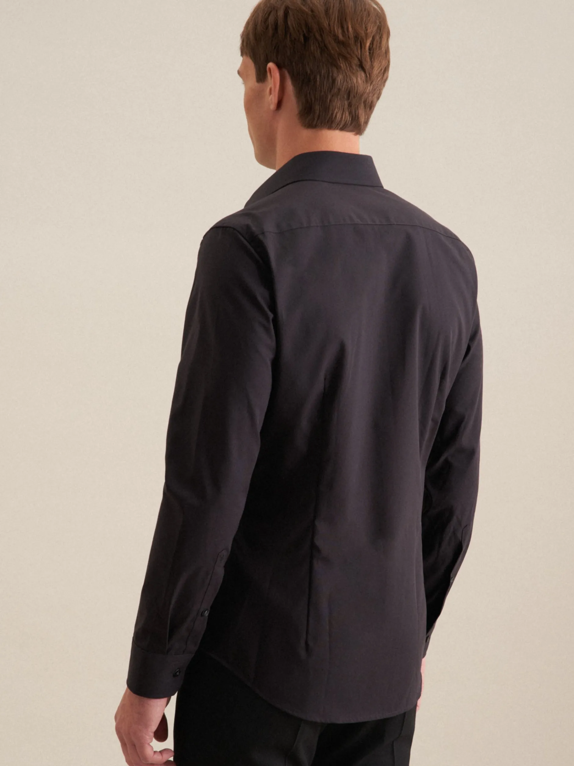 Seidensticker Herren Business Hemd - Slim Fit in schwarz