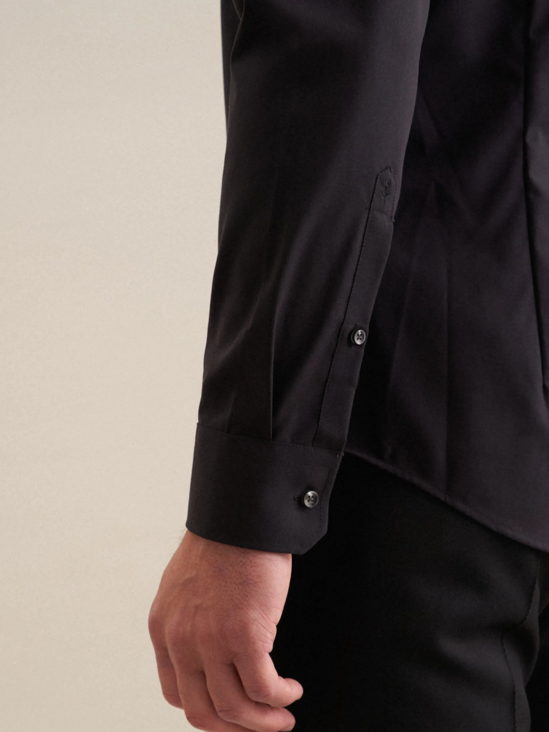 Seidensticker Herren Business Hemd - Slim Fit in schwarz