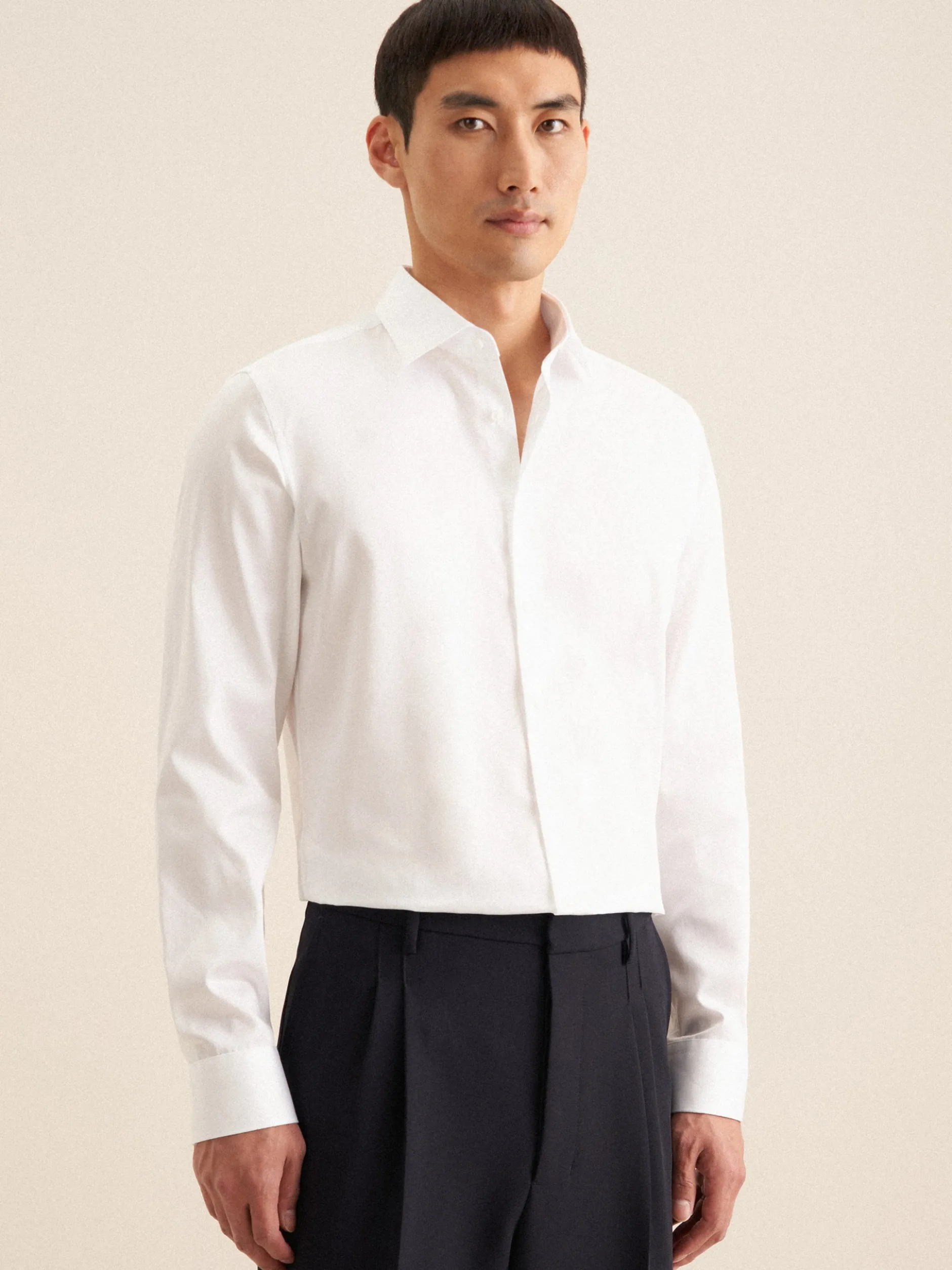 Seidensticker Herren Business Hemd - Slim Fit in weiß