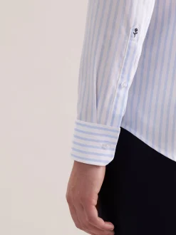 Seidensticker Herren Business Hemd - Slim Fit in weiß hellblau