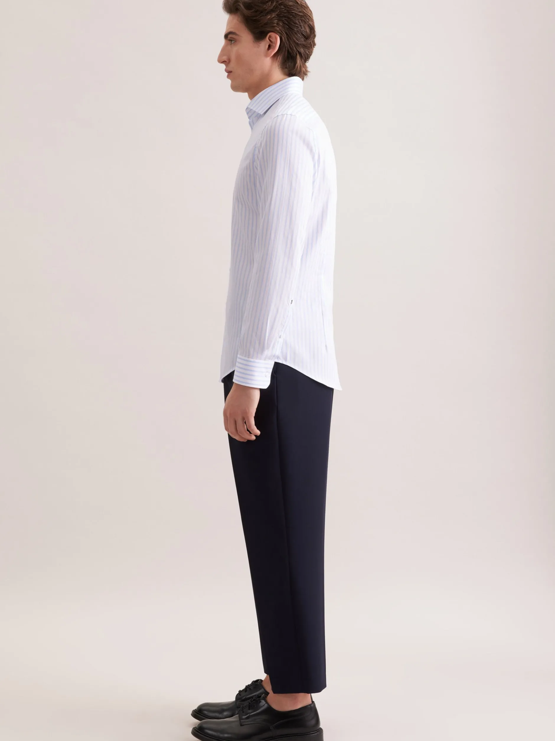 Seidensticker Herren Business Hemd - Slim Fit in weiß hellblau