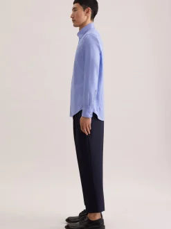 Seidensticker Herren Business Hemd - X-Slim Fit in blau