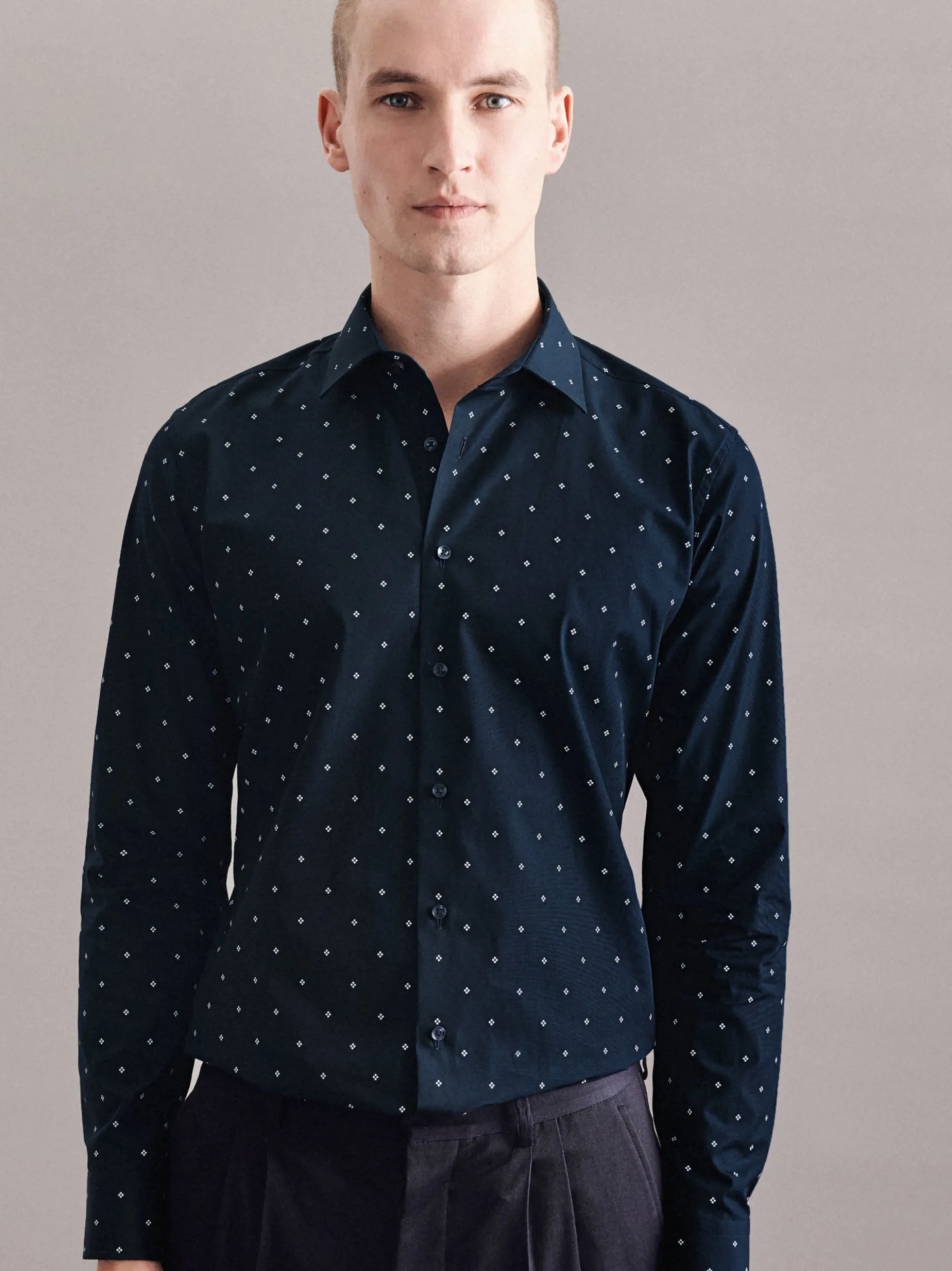 Seidensticker Herren Business Hemd - X-Slim Fit in blau