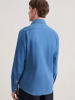 Seidensticker Herren Denimhemd - Slim Fit in blau