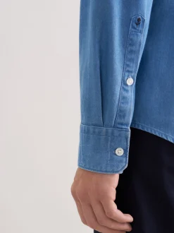 Seidensticker Herren Denimhemd - Slim Fit in blau