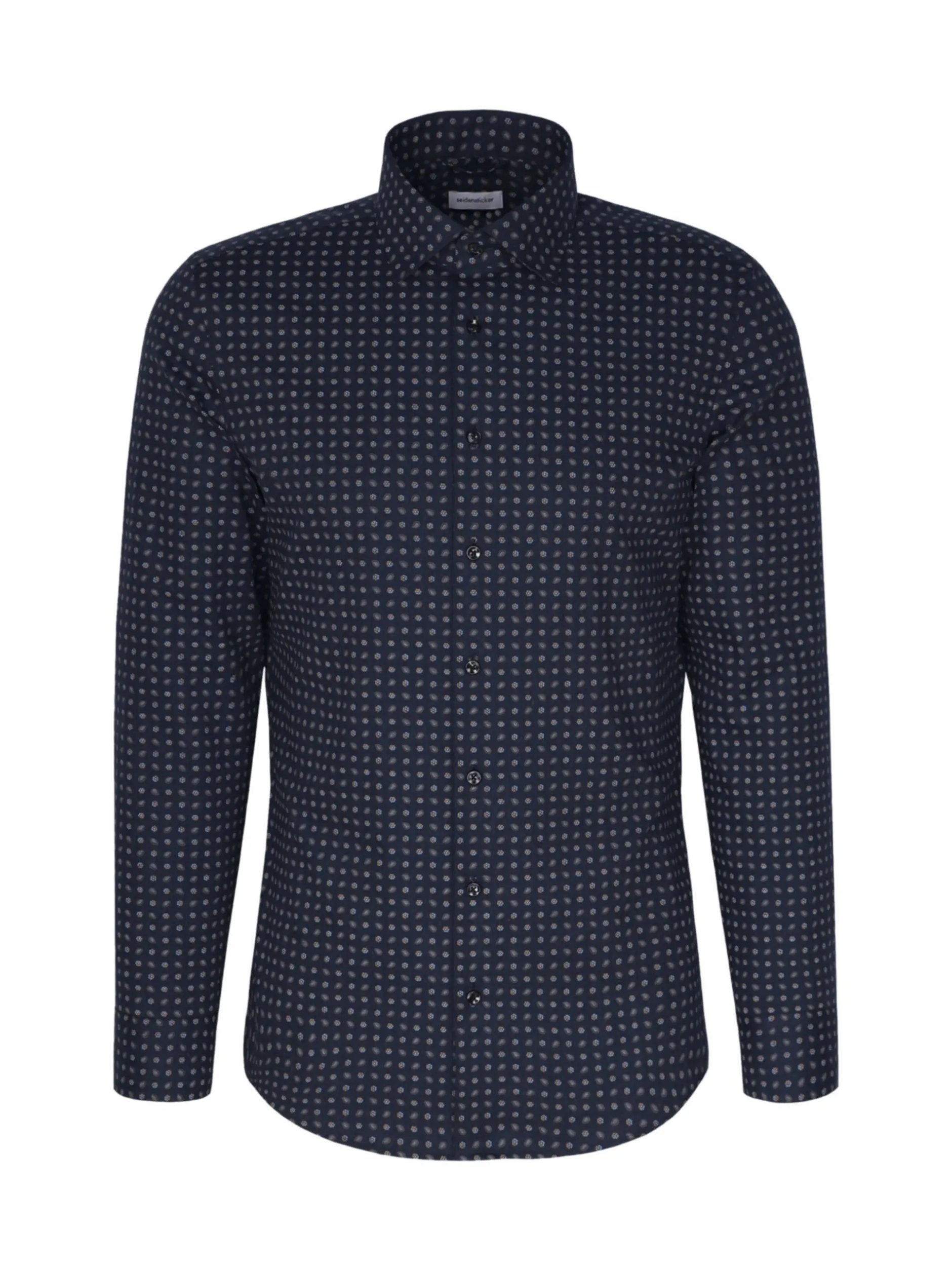 Seidensticker Herren Flanellhemd - Slim Fit in blau
