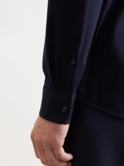 Seidensticker Herren Jerseyhemd - Regular Fit in blau