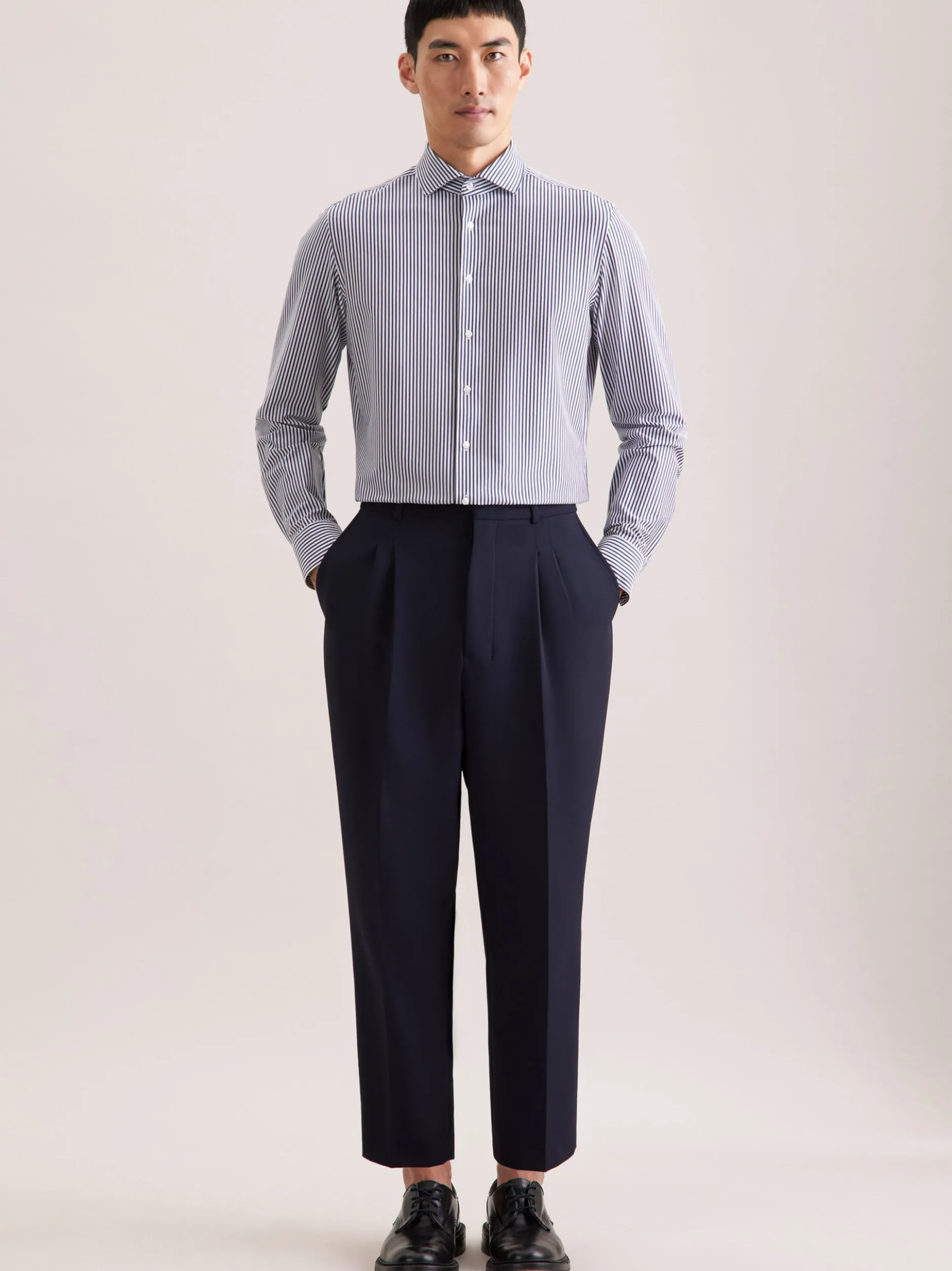 Seidensticker Herren Jerseyhemd - Slim Fit in grau