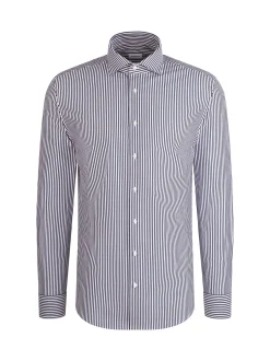 Seidensticker Herren Jerseyhemd - Slim Fit in grau