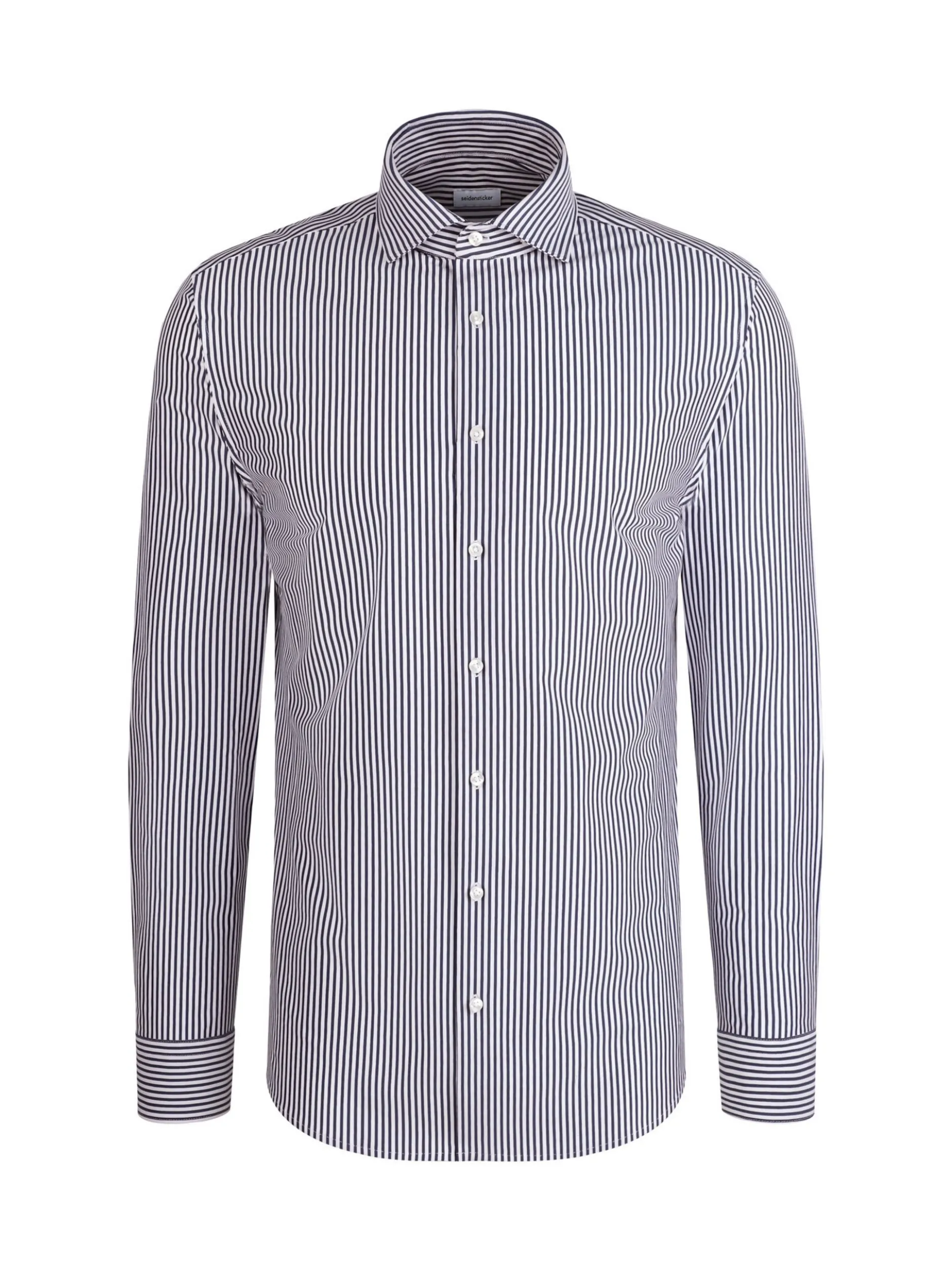 Seidensticker Herren Jerseyhemd - Slim Fit in grau