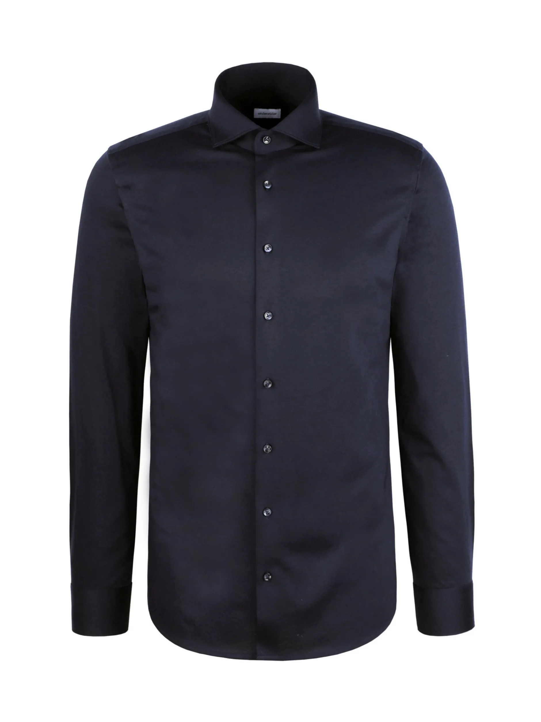 Seidensticker Herren Jerseyhemd - Slim Fit in marine