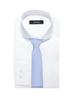 Seidensticker Herren Krawatte - Breit (7cm) Fit in blau