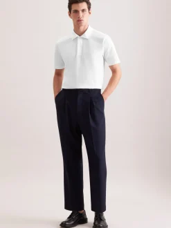 Seidensticker Herren Polo - Regular Fit in weiß