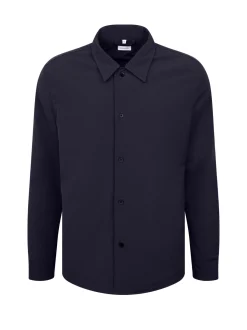 Seidensticker Herren Wattiertes Hemd - Regular Fit in blau