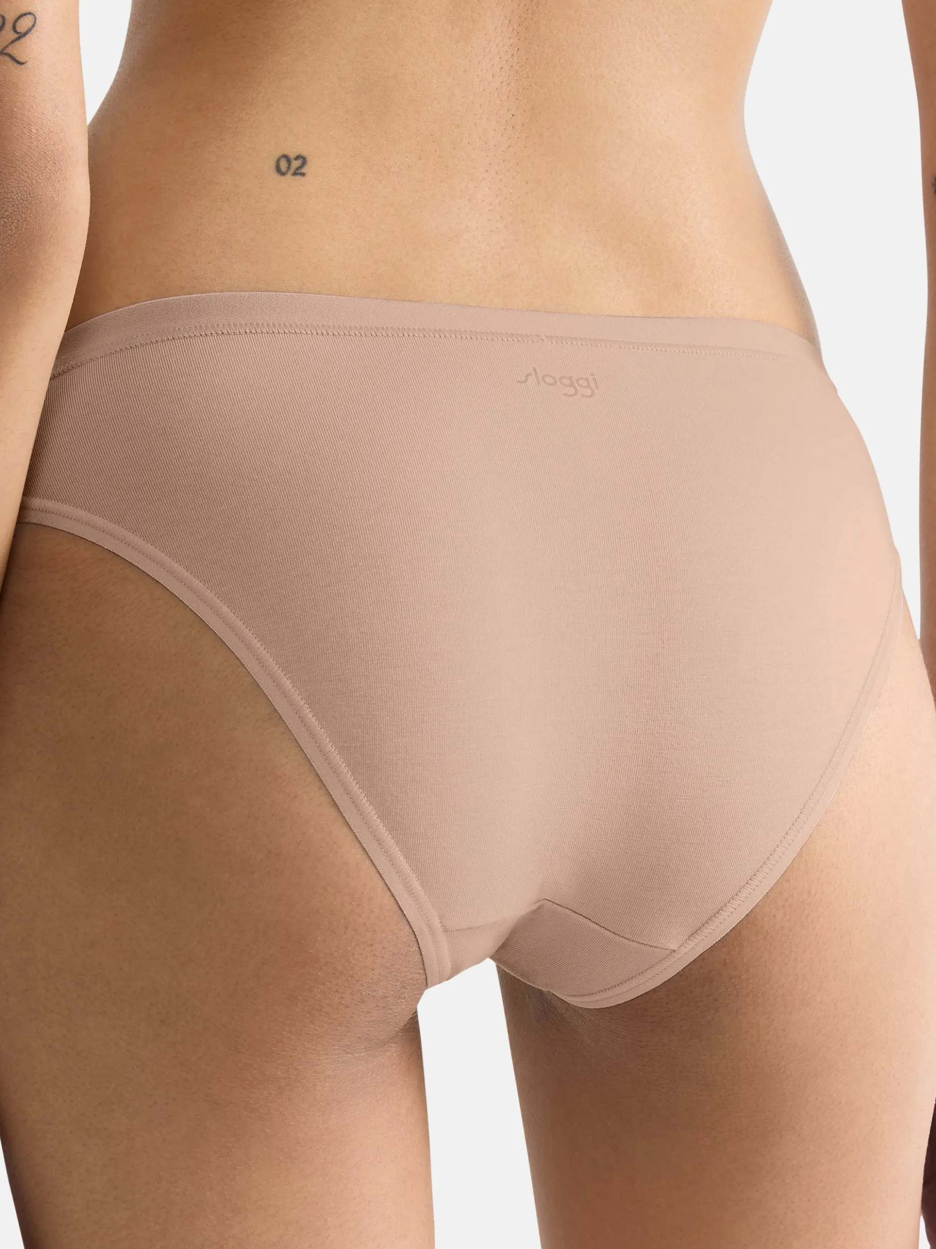 sloggi Damen High Waist Panty - 9er Pack GO Daily Cotton in beige