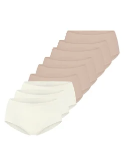 sloggi Damen High Waist Panty - 9er Pack GO Daily Cotton in braun