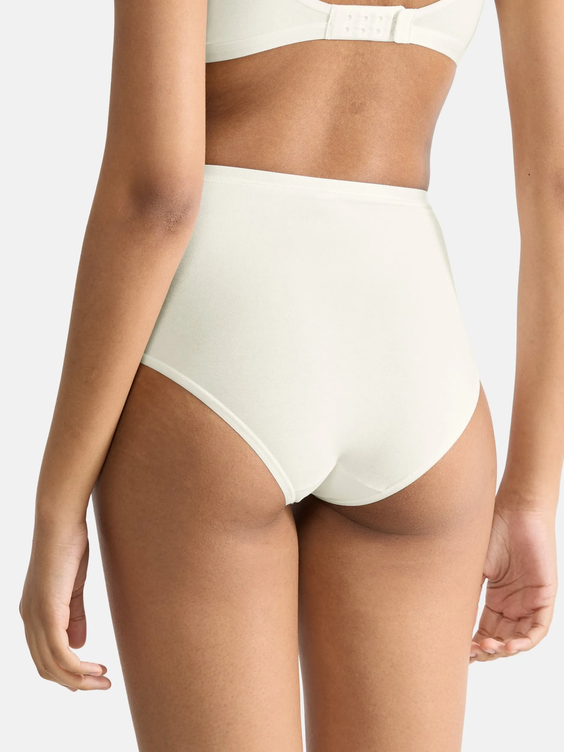 sloggi Damen High Waist Panty - 6er Pack GO Daily Cotton in weiß