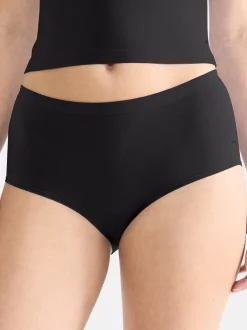 sloggi Damen High Waist Panty - 4er Pack GO Sense in schwarz