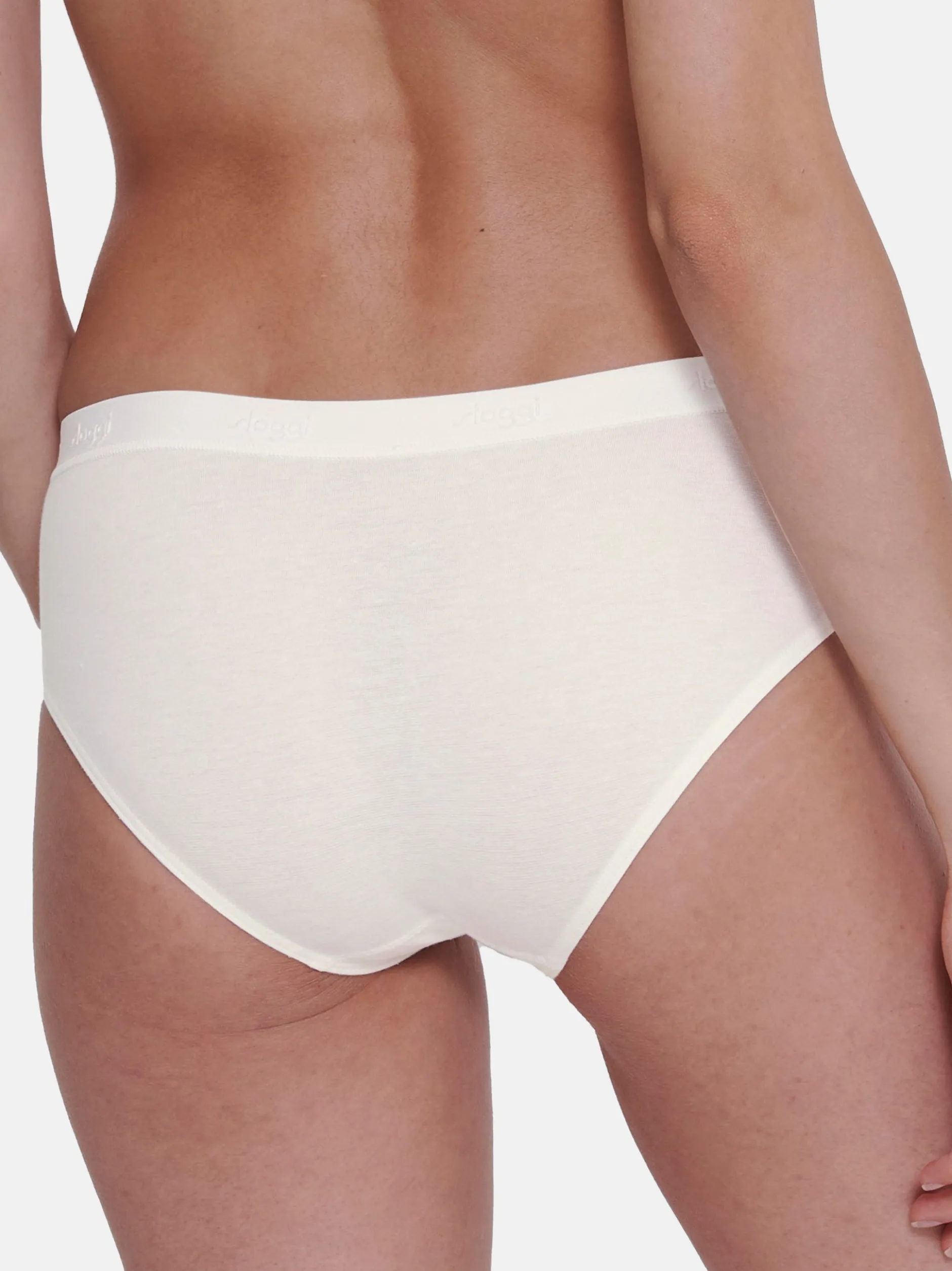 sloggi Damen Hipster - 6er Pack GO Casual in weiß beige