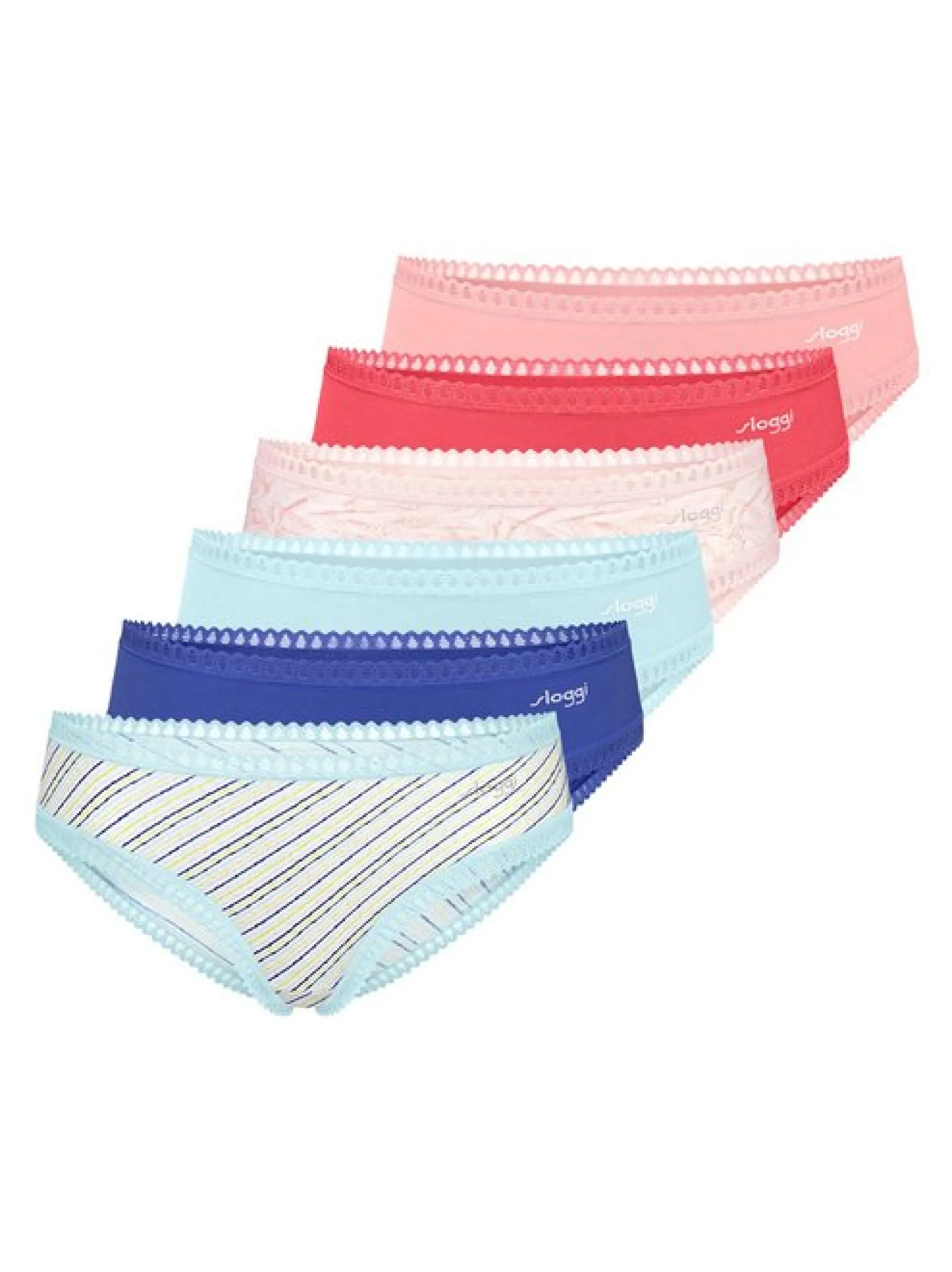 sloggi Damen Hipster - 6er Pack GO Crush in mehrfarbig