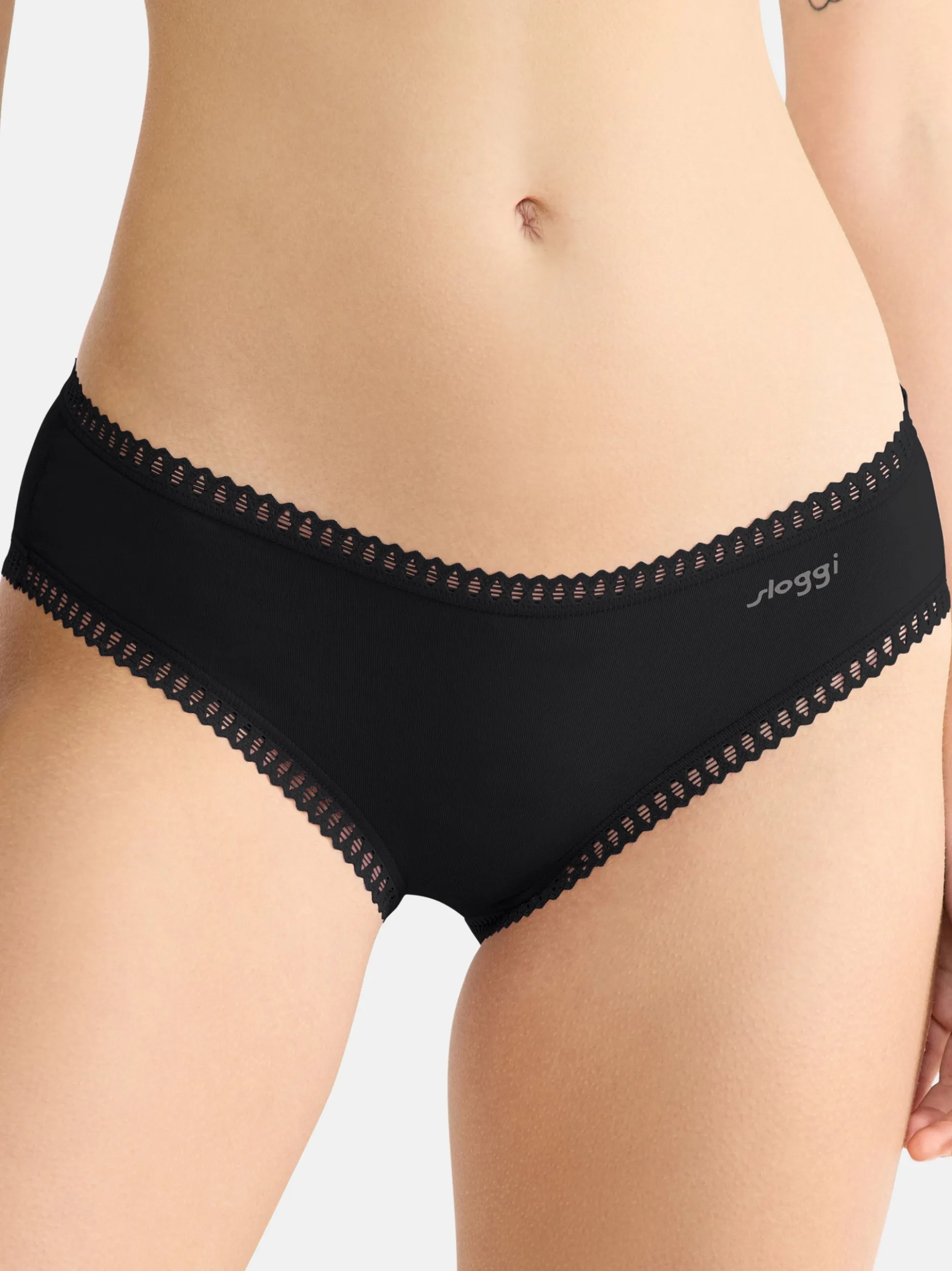 sloggi Damen Hipster - 6er Pack GO Crush in schwarz