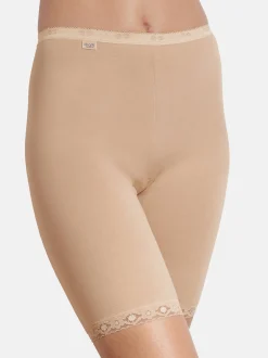 sloggi Damen Long Slip - 3er Pack Basic+ in beige