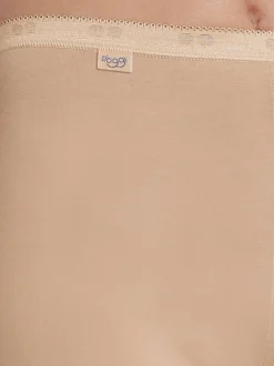 sloggi Damen Long Slip - 3er Pack Basic+ in mehrfarbig