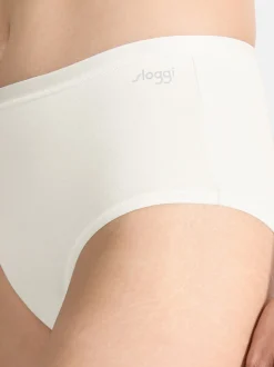 sloggi Damen Midi Slip - 6er Pack GO Daily Cotton in weiß