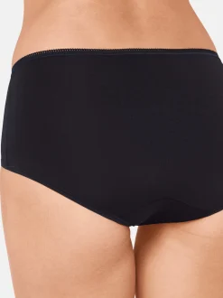 sloggi Damen Midi Slip - 6er Pack 24/7 Microfibre in schwarz