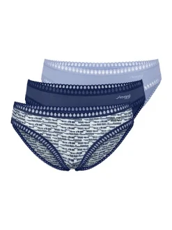 sloggi Damen Mini Slip - 3er Pack GO Crush in blau