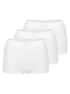 sloggi Damen Short Slip - 3er Pack Double Comfort T in weiß
