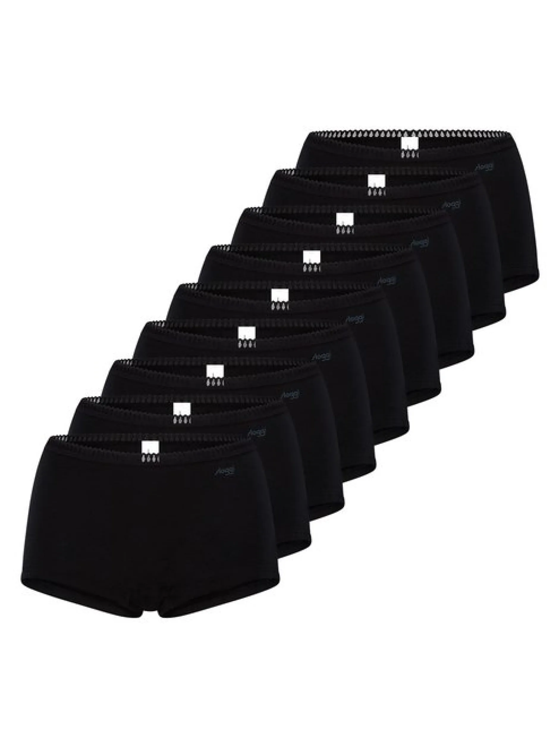 sloggi Damen Short Slip - 9er Pack GO Crush in schwarz