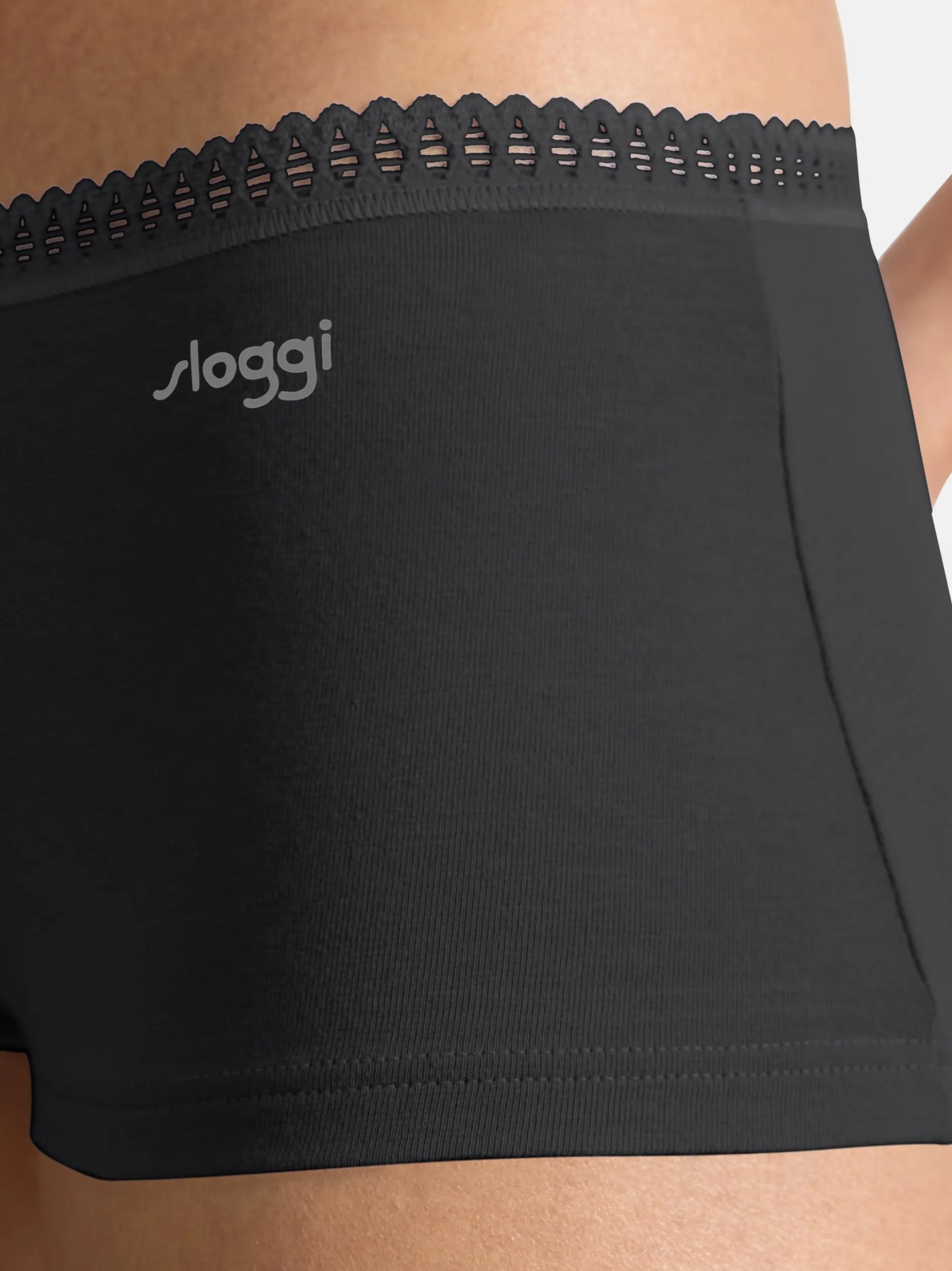 sloggi Damen Short Slip - 9er Pack GO Crush in schwarz