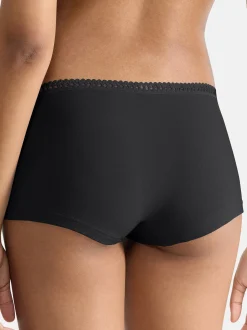 sloggi Damen Short Slip - 3er Pack GO Crush in schwarz