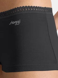 sloggi Damen Short Slip - 3er Pack GO Crush in schwarz